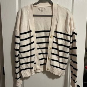 Loft striped cardigan